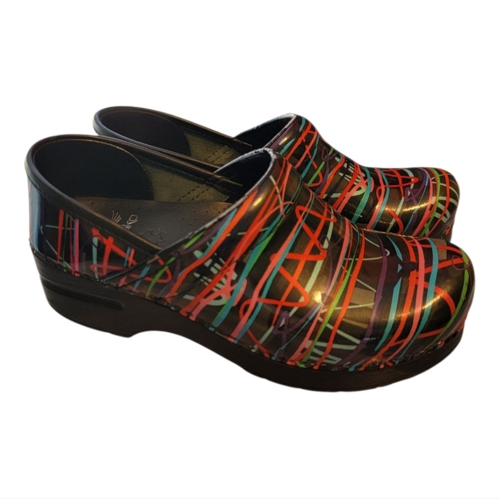 Dansko Professional Clogs Neon Line Streamer‎ Design 37 / US 6.5-7
